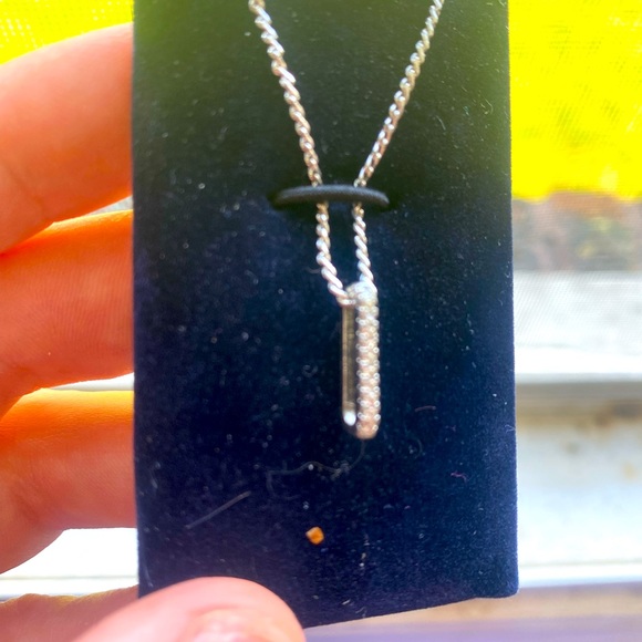 Swarovski pave paperclip necklace - Picture 8 of 13